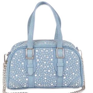 Zara | Denim Stylish Sparkly Handbag